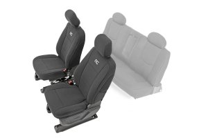 Chevrolet Silverado 1500 Seat Covers - Front - Rough Country - Neoprene - '14-'18